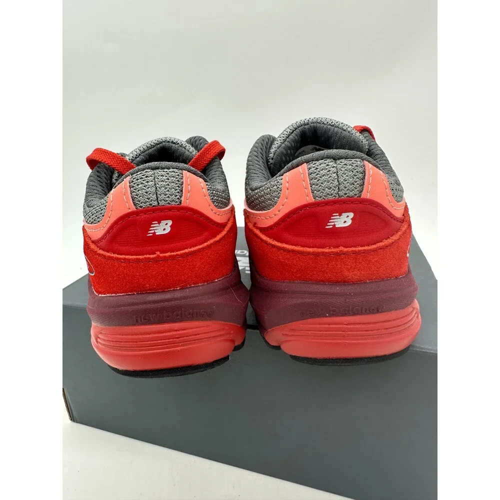 New Balance 990 v6 Infant Size 9 Red Suede Athletic Shoes IC990RT6